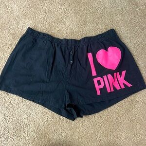 I love Pink pajama shorts. Size M